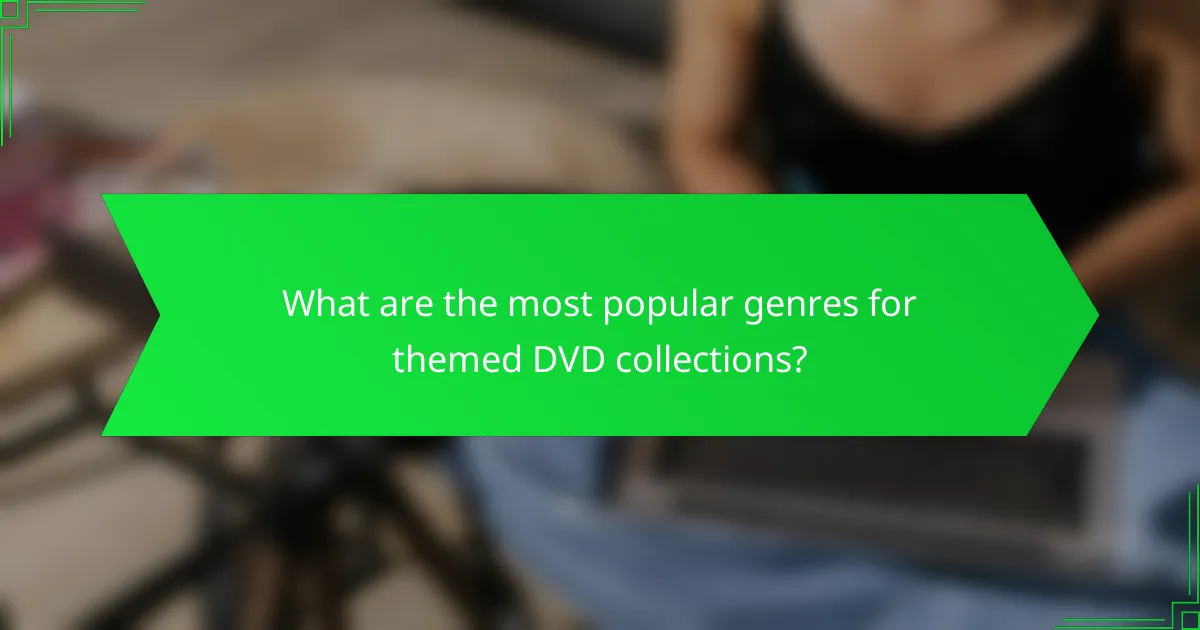 What are the most popular genres for themed DVD collections?