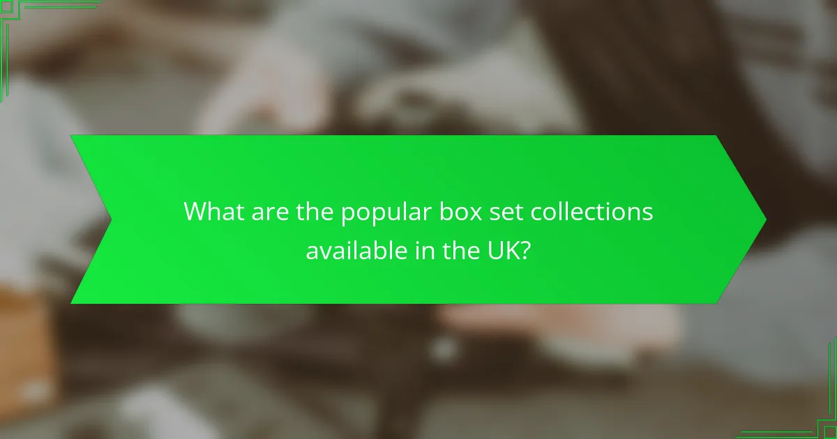What are the popular box set collections available in the UK?